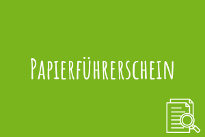 Zu Papierführerschein